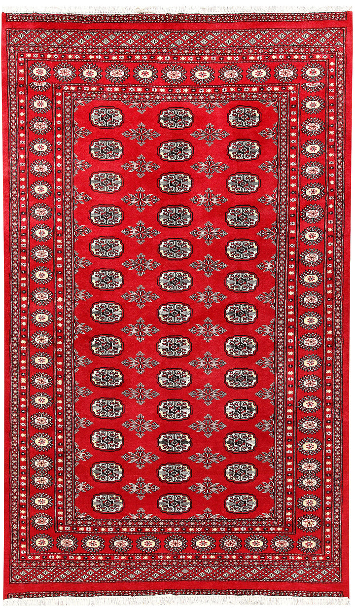 Firebrick Bokhara 4' 11 x 8' 3 - No. 60347 - ALRUG Rug Store