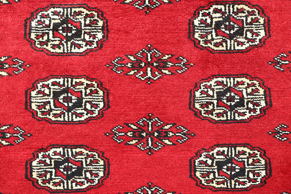 Firebrick Bokhara 4' 11 x 8' 4 - No. 60348 - ALRUG Rug Store