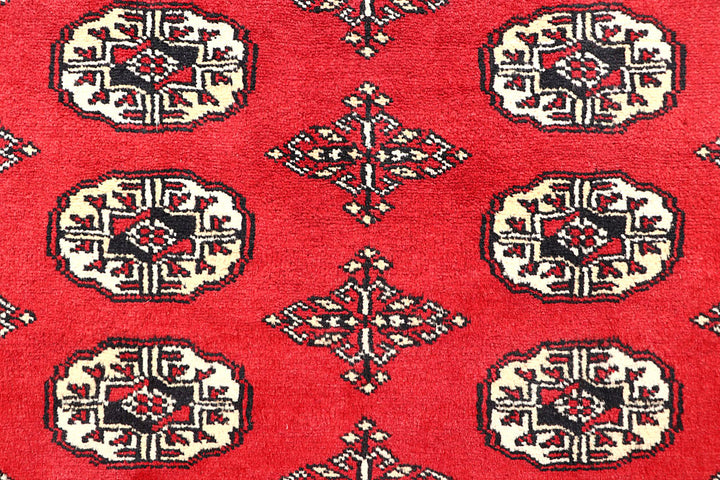 Firebrick Bokhara 5' 2 x 7' 10 - No. 60349 - ALRUG Rug Store