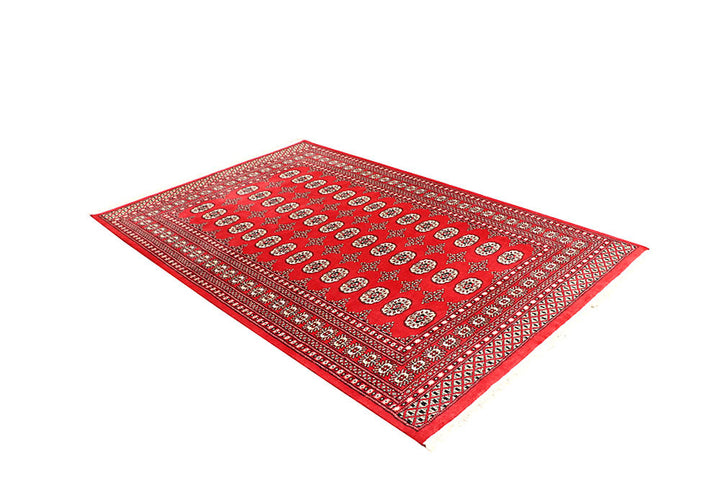 Firebrick Bokhara 5' 2 x 7' 10 - No. 60349 - ALRUG Rug Store