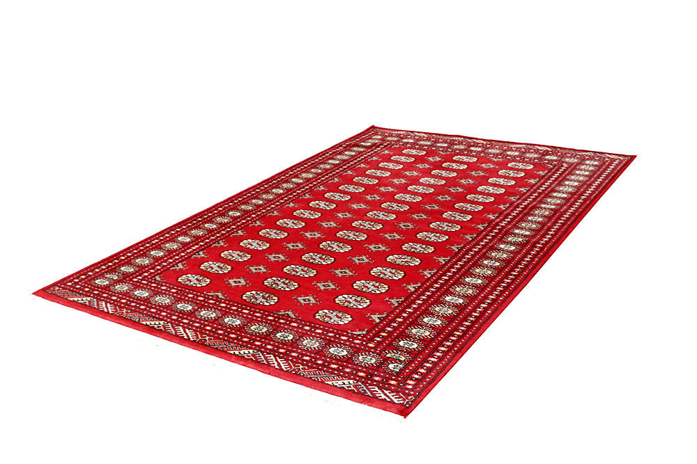 Firebrick Bokhara 5' 1 x 7' 10 - No. 60351 - ALRUG Rug Store