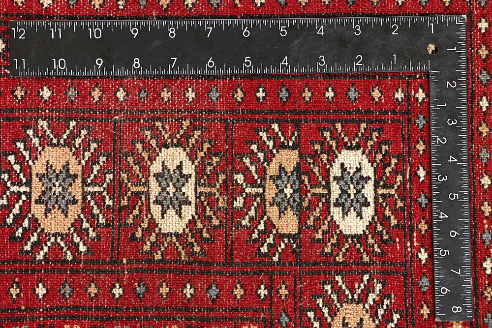 Firebrick Bokhara 5' 1 x 7' 10 - No. 60351 - ALRUG Rug Store