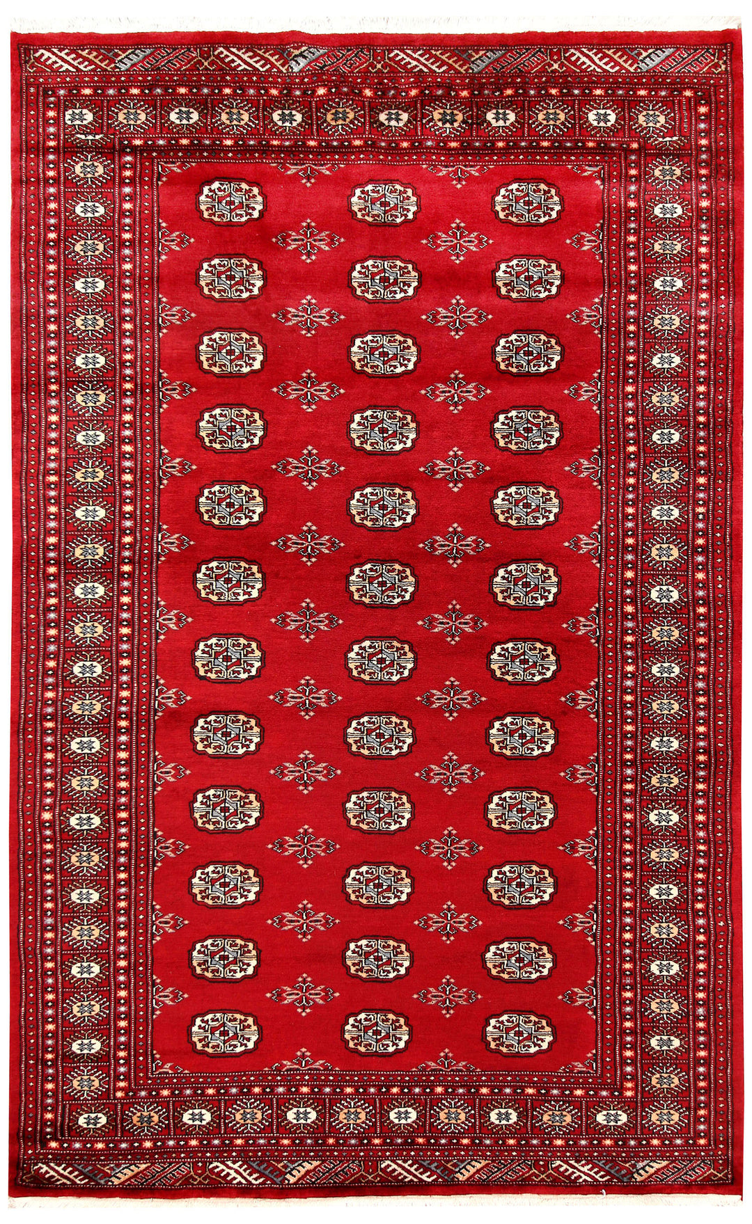 Firebrick Bokhara 5' 1 x 8' 1 - No. 60353 - ALRUG Rug Store