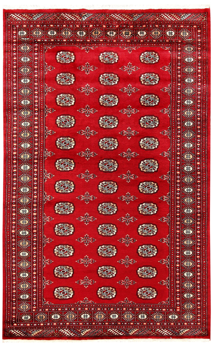 Firebrick Bokhara 5' 1 x 8' 1 - No. 60353 - ALRUG Rug Store