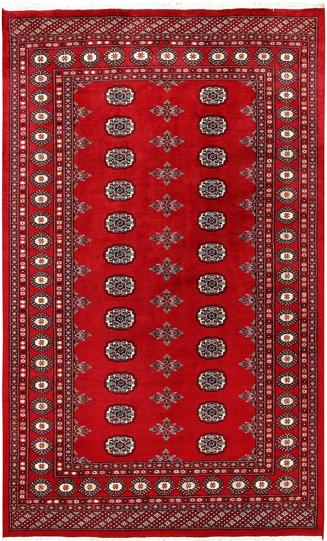 Firebrick Bokhara 4' 11 x 8' 2 - No. 60356 - ALRUG Rug Store