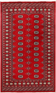 Firebrick Bokhara 4' 11 x 8' 2 - No. 60356 - ALRUG Rug Store
