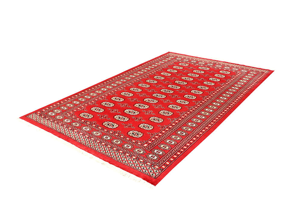 Firebrick Bokhara 5' x 8' 1 - No. 60358 - ALRUG Rug Store
