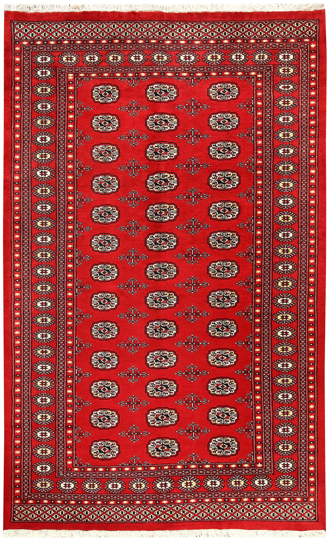 Firebrick Bokhara 5' x 8' 1 - No. 60358 - ALRUG Rug Store