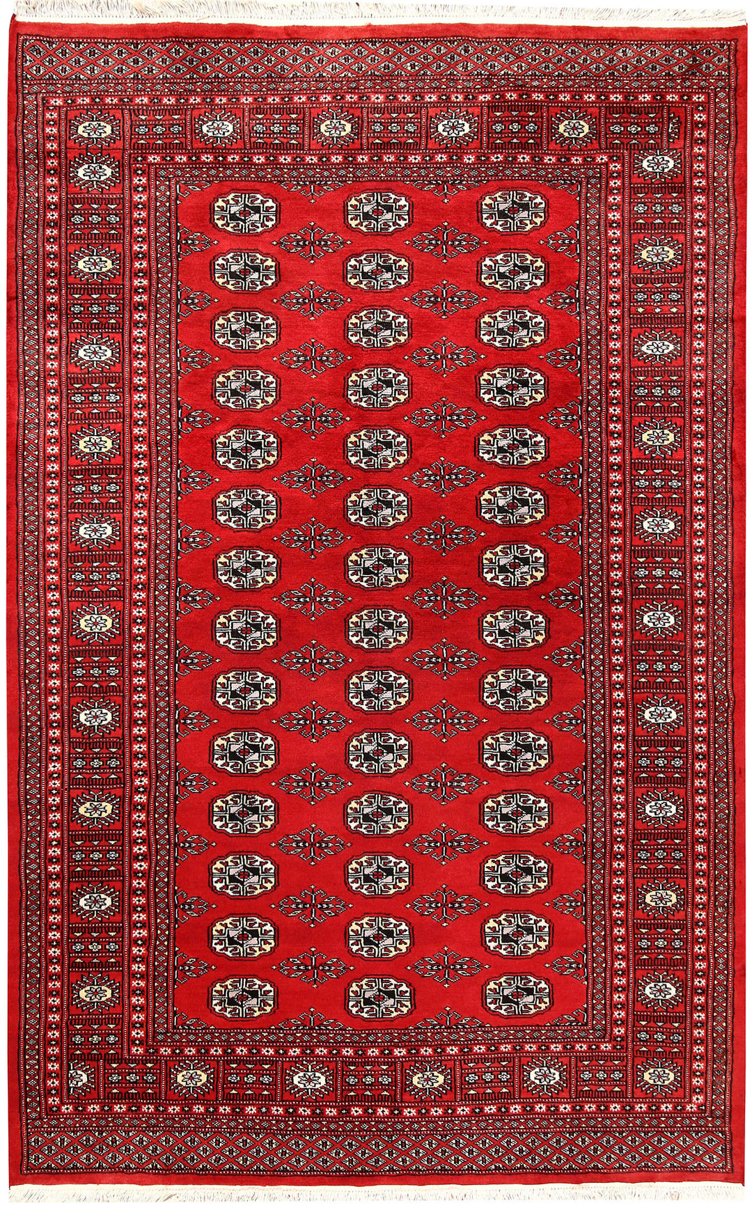 Firebrick Bokhara 5' 1 x 7' 10 - No. 60359 - ALRUG Rug Store