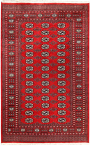 Firebrick Bokhara 5' 1 x 7' 10 - No. 60359 - ALRUG Rug Store