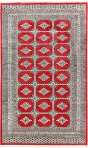 Red Jaldar 5'  2" x 8'  5" - No. QA52501