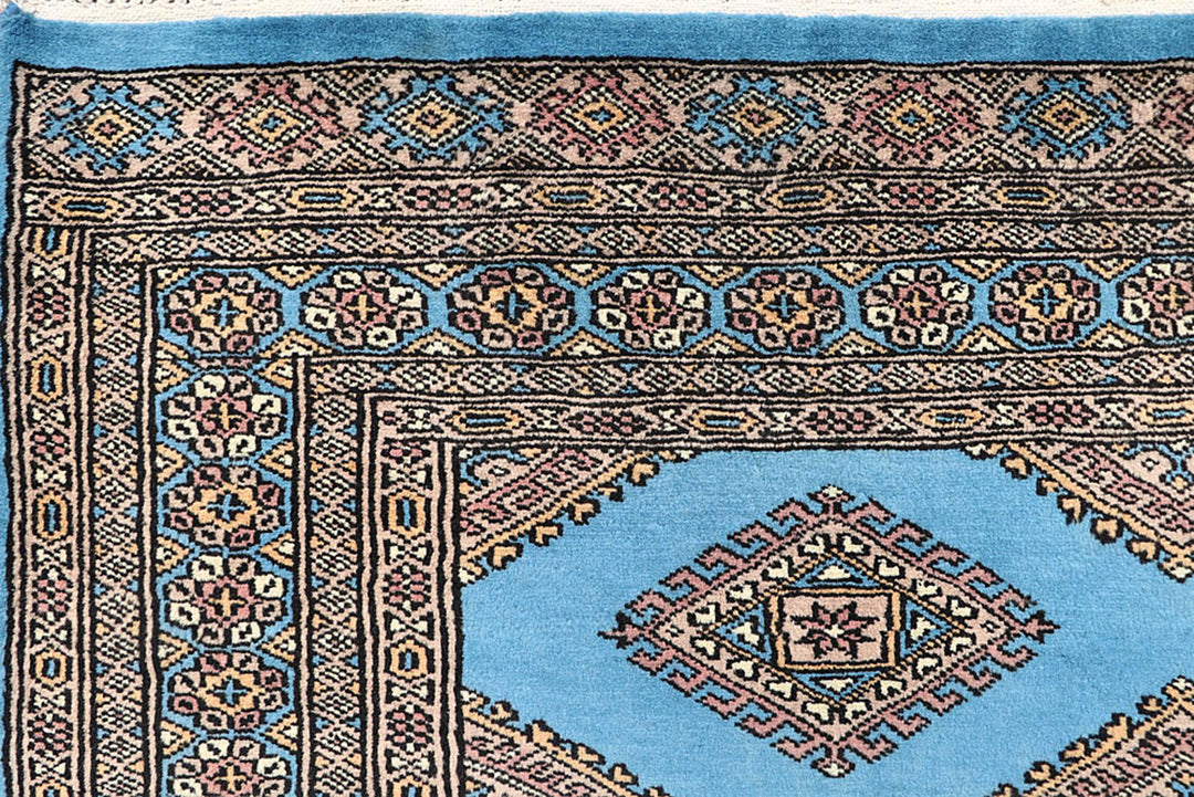 Light Sky Blue Jaldar 5'  2" x 8'  1" - No. QA38689