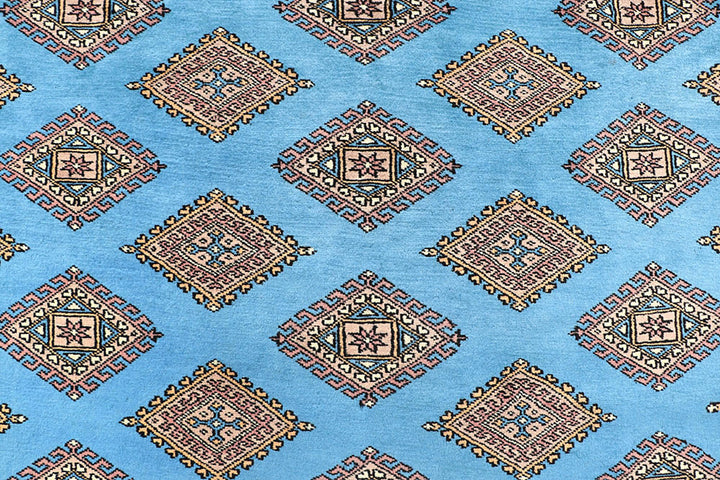 Light Sky Blue Jaldar 5'  2" x 8'  1" - No. QA38689