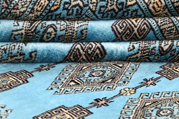 Sky Blue Jaldar 5'  1" x 8'  2" - No. QA40680