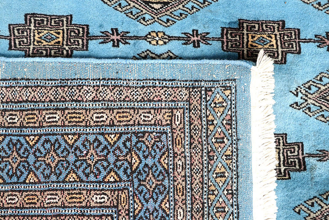 Sky Blue Jaldar 5'  1" x 8'  2" - No. QA40680