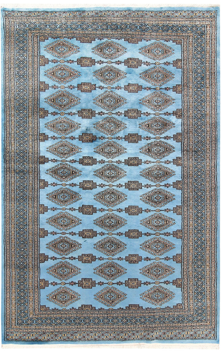 Sky Blue Jaldar 5'  1" x 8'  2" - No. QA40680