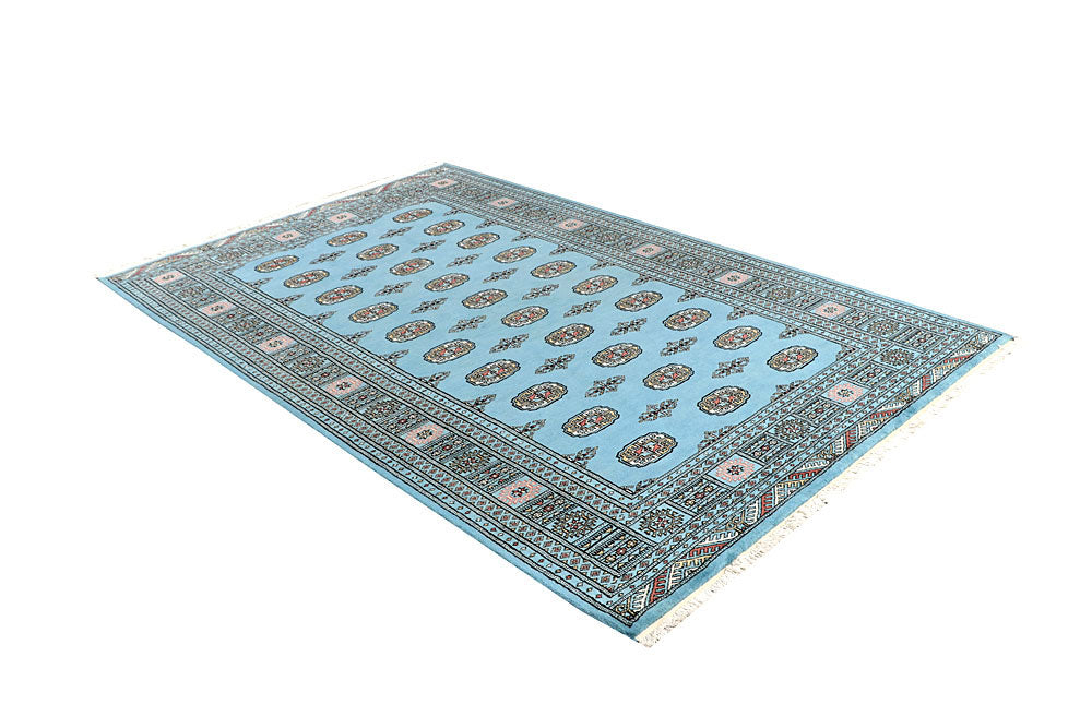 Sky Blue Bokhara 5' 1 x 8' 2 - No. 60382 - ALRUG Rug Store