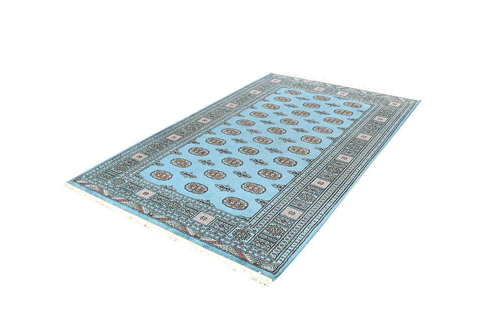 Sky Blue Bokhara 5' 1 x 8' 2 - No. 60382 - ALRUG Rug Store