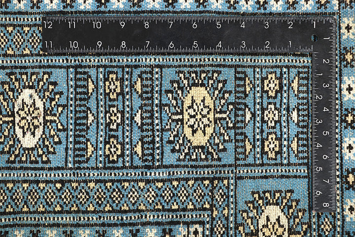 Light Sky Blue Bokhara 5' 1 x 7' 9 - No. 60383 - ALRUG Rug Store