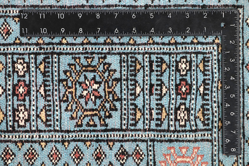 Sky Blue Bokhara 5' 1 x 8' 5 - No. 60384 - ALRUG Rug Store