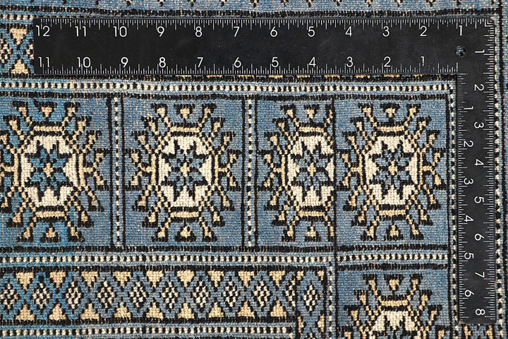 Light Sky Blue Bokhara 5' 2 x 7' 5 - No. 60385 - ALRUG Rug Store