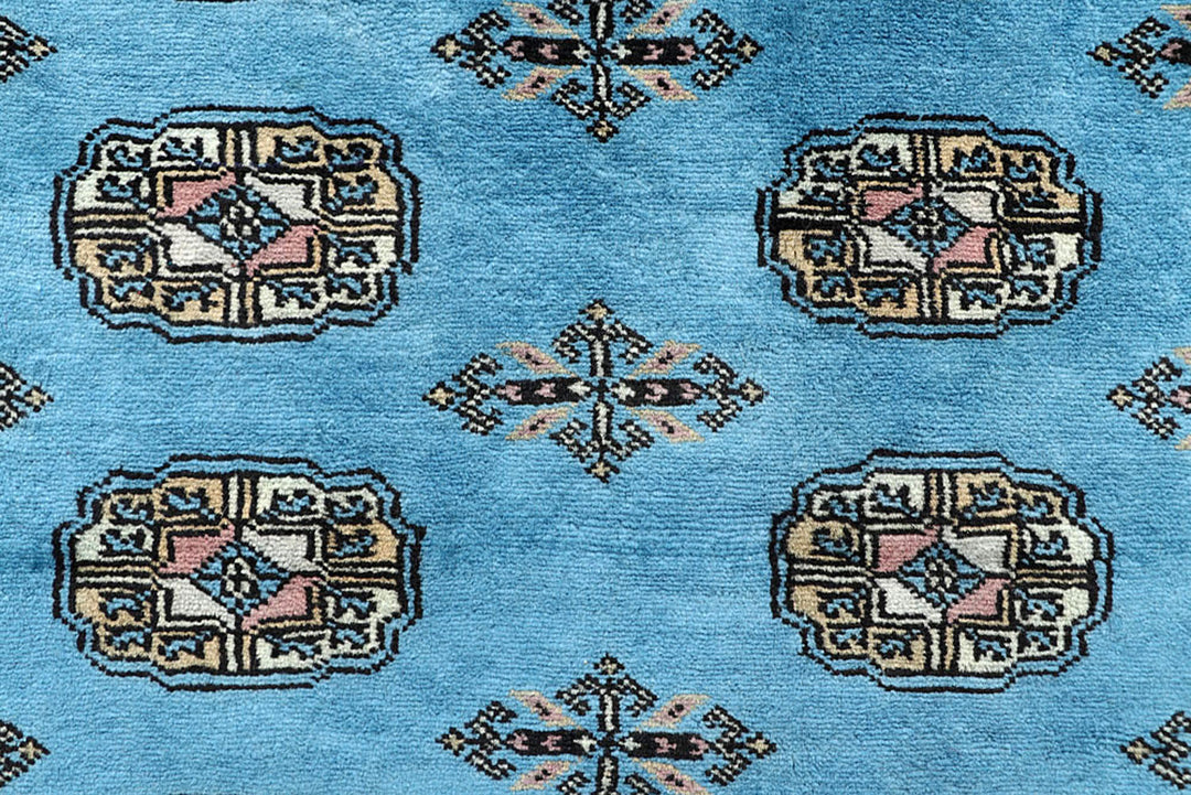 Light Sky Blue Bokhara 5'  x" 7'  7" - No. QA13148