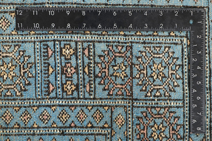 Light Sky Blue Bokhara 5' x 7' 7 - No. 60386 - ALRUG Rug Store