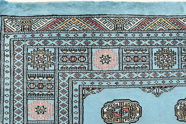 Sky Blue Bokhara 5' 1 x 7' 8 - No. 60387 - ALRUG Rug Store