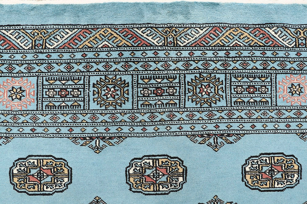 Sky Blue Bokhara 5' 1 x 7' 8 - No. 60387 - ALRUG Rug Store