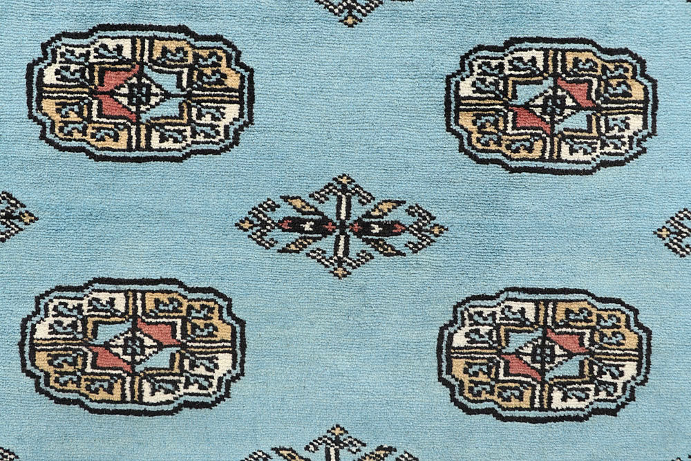Sky Blue Bokhara 5' 1 x 7' 8 - No. 60387 - ALRUG Rug Store