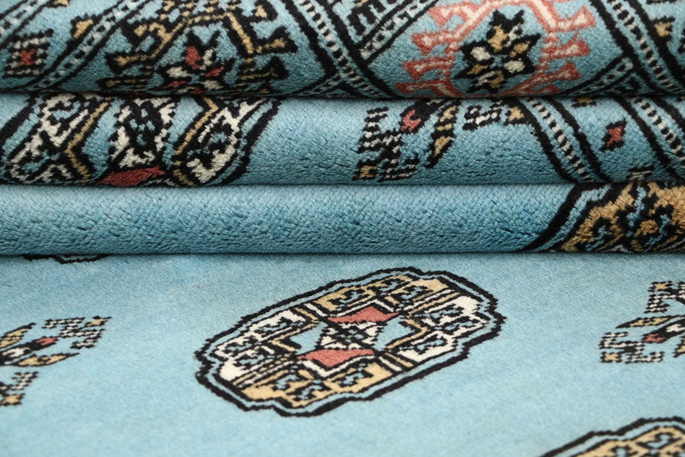 Sky Blue Bokhara 5' 1 x 7' 8 - No. 60387 - ALRUG Rug Store