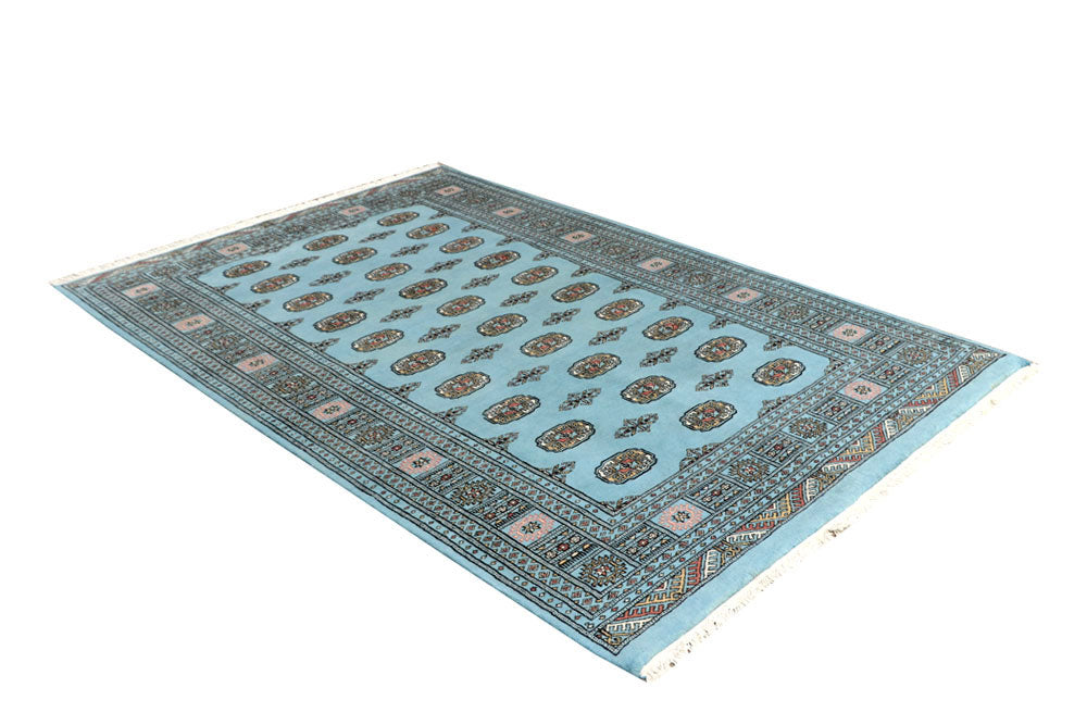 Sky Blue Bokhara 5' 1 x 7' 8 - No. 60387 - ALRUG Rug Store