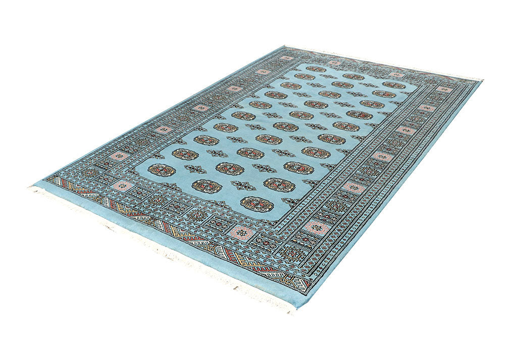 Sky Blue Bokhara 5' 1 x 7' 8 - No. 60387 - ALRUG Rug Store