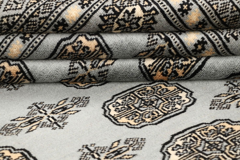 Silver Bokhara 5' x 8' 8 - No. 60389 - ALRUG Rug Store