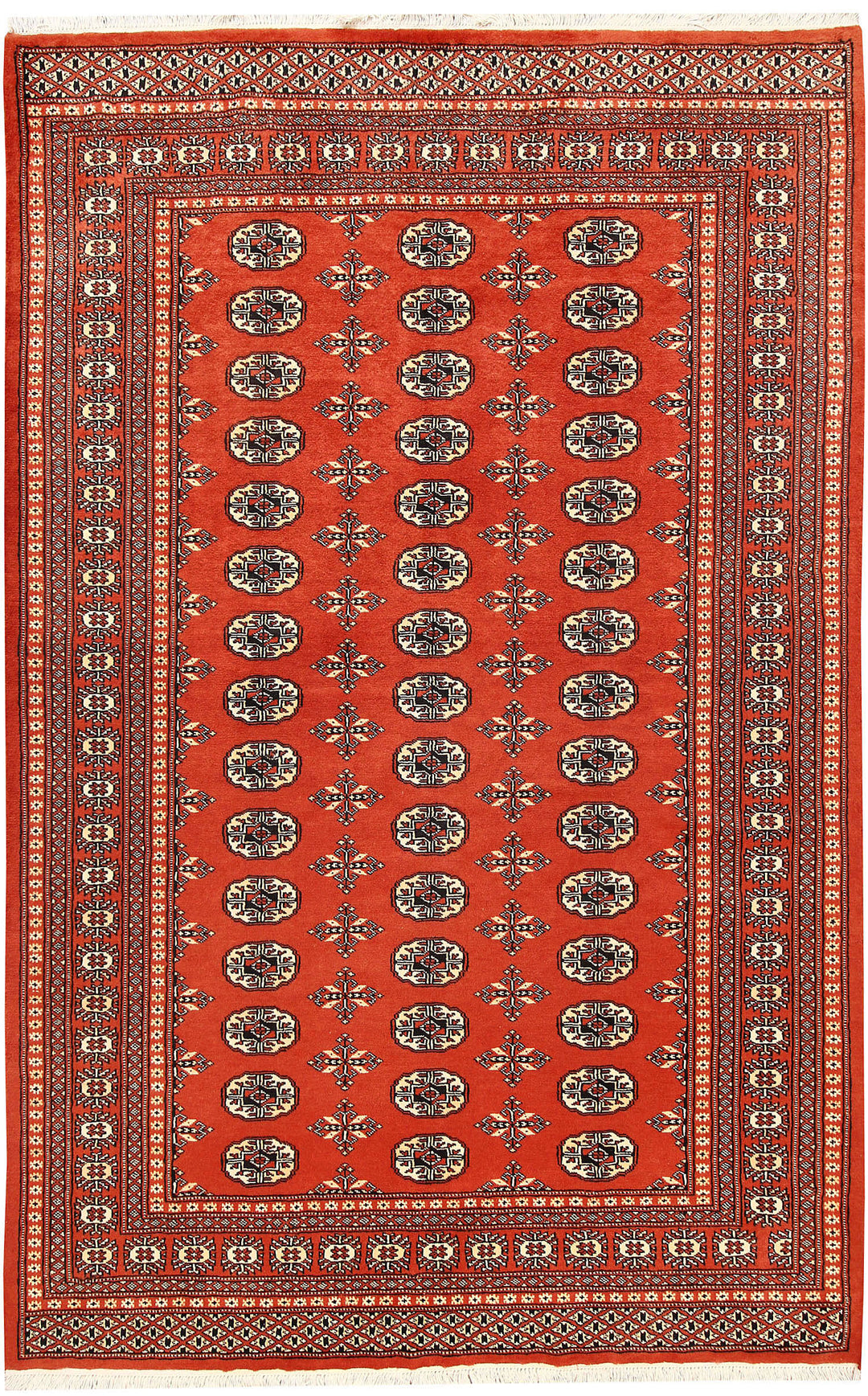 Orange Red Bokhara 5' 1 x 8' 1 - No. 60394 - ALRUG Rug Store