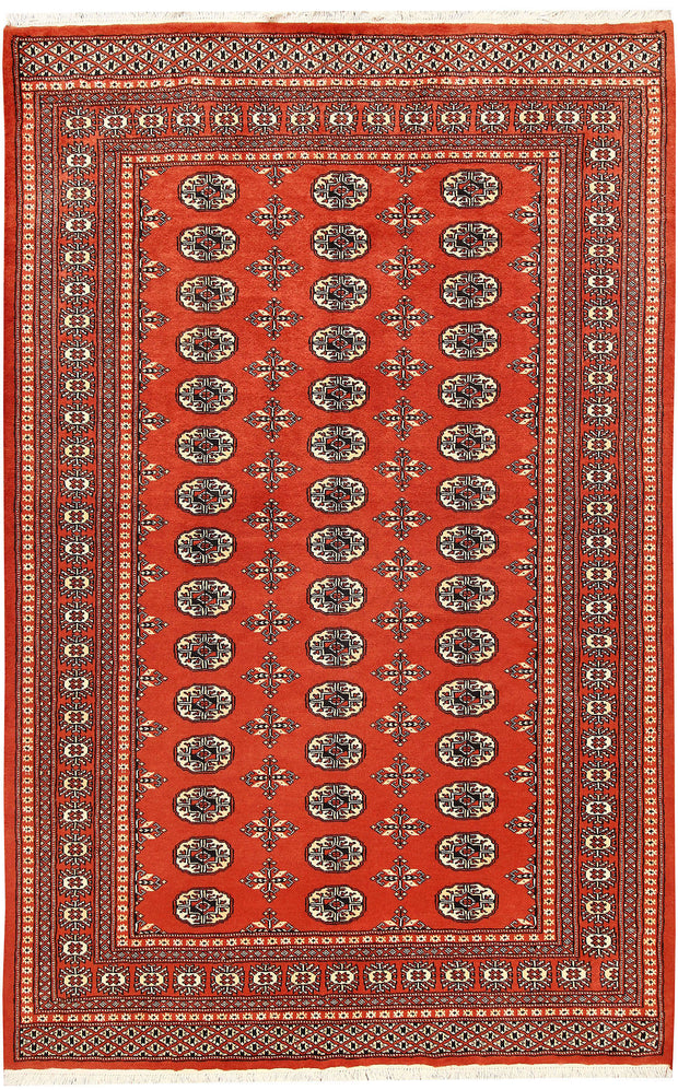 Orange Red Bokhara 5'  1" x 8'  1" - No. QA26472