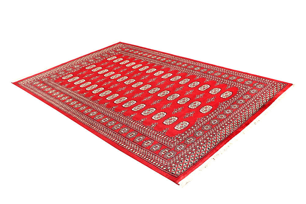 Firebrick Bokhara 5' 5 x 8' 6 - No. 60402 - ALRUG Rug Store