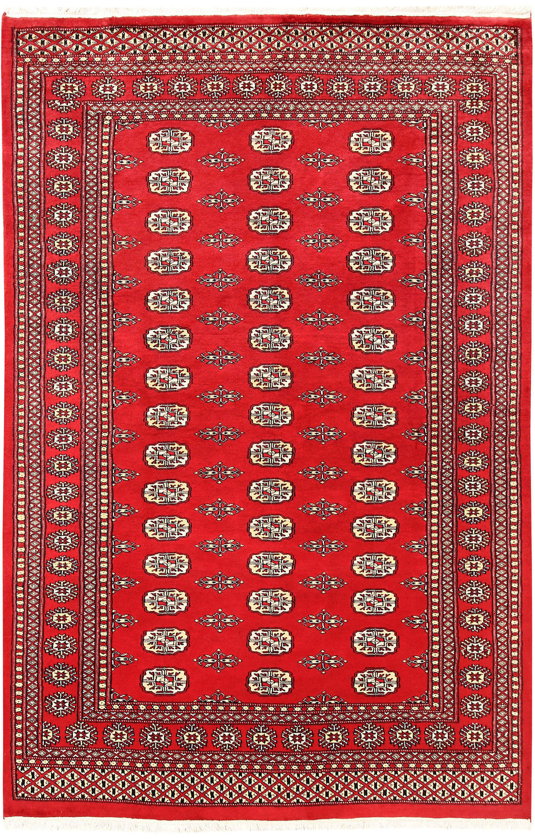 Firebrick Bokhara 5' 5 x 8' 6 - No. 60402 - ALRUG Rug Store