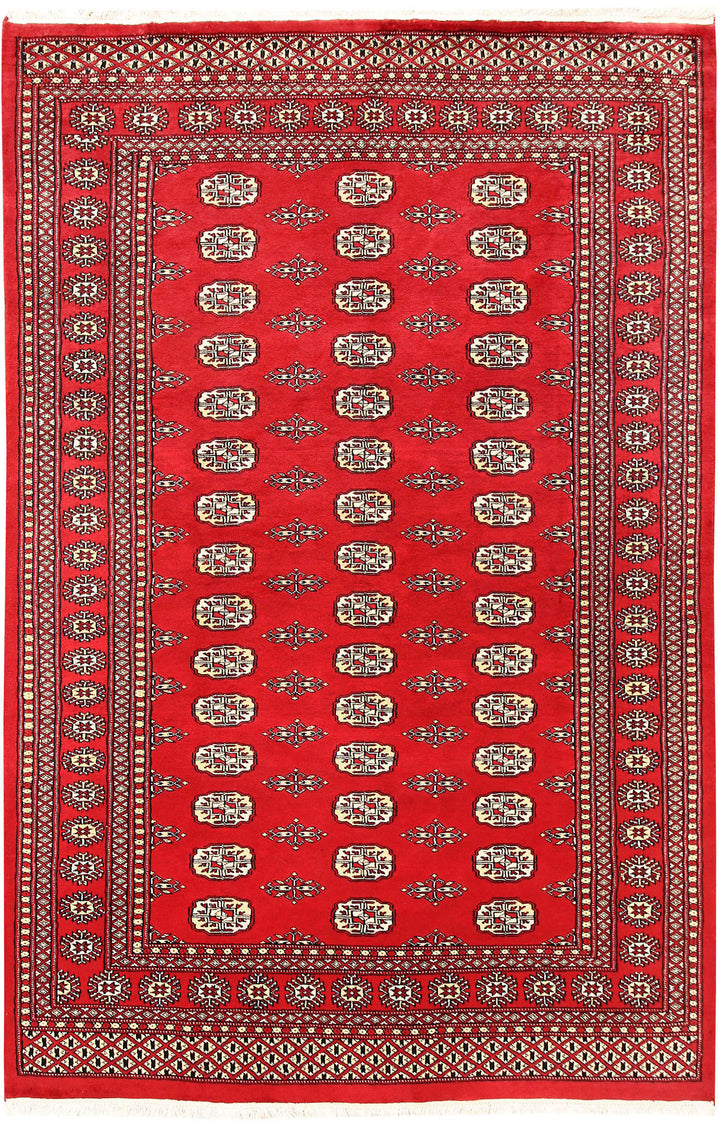 Firebrick Bokhara 5' 5 x 8' 6 - No. 60402 - ALRUG Rug Store