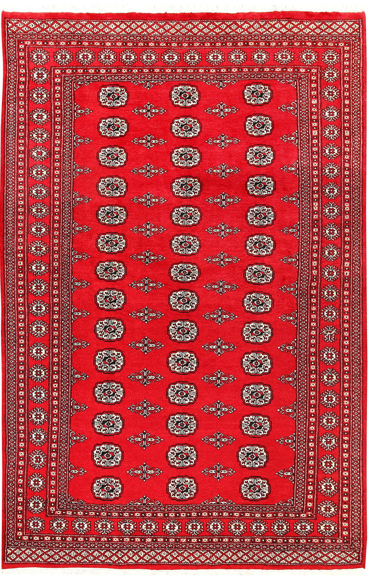 Red Bokhara 5' 7 x 8' 6 - No. 60409 - ALRUG Rug Store