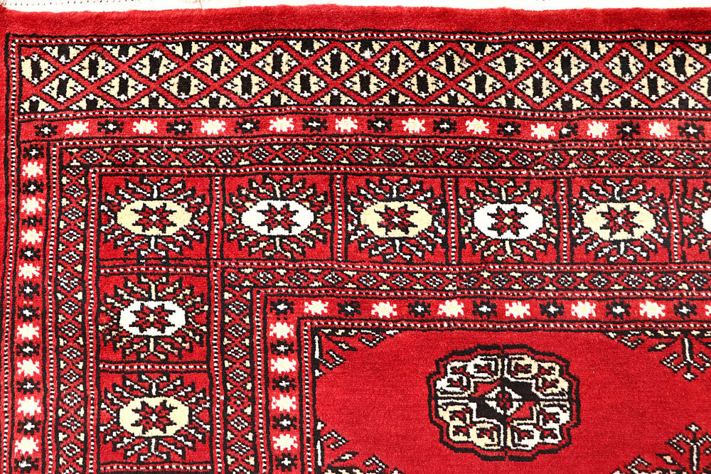 Red Bokhara 5' 7 x 8' - No. 60417 - ALRUG Rug Store