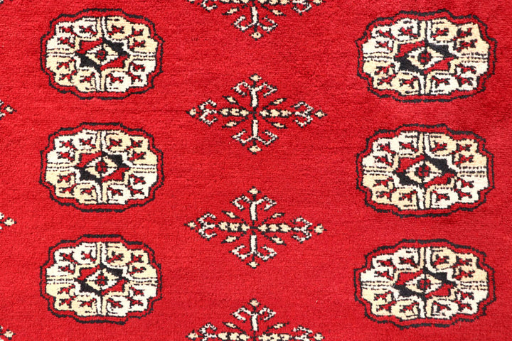 Red Bokhara 5' 7 x 8' - No. 60420 - ALRUG Rug Store