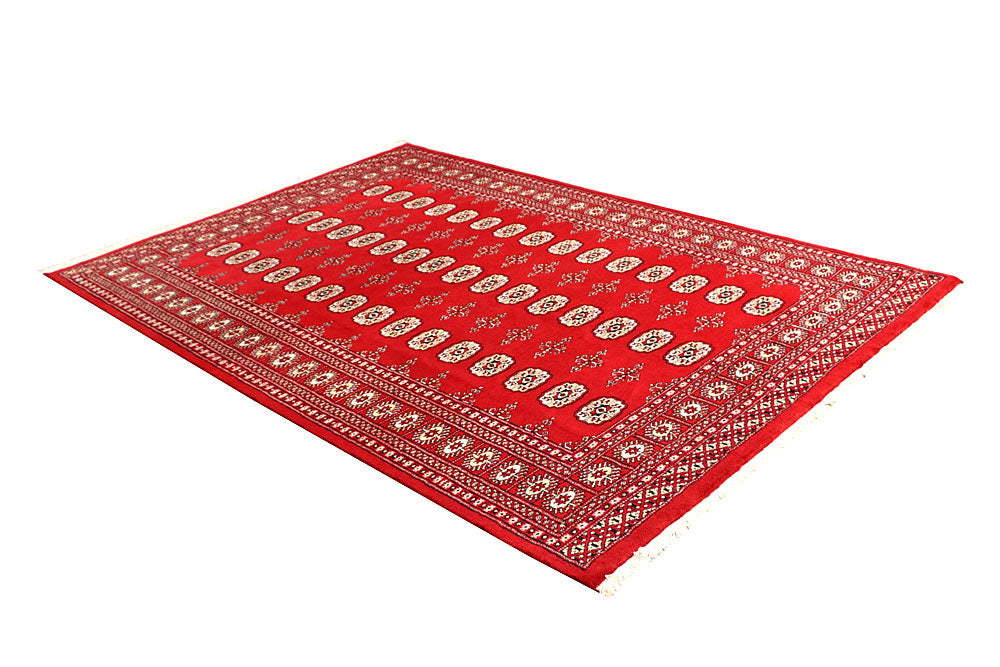 Red Bokhara 5' 7 x 8' - No. 60420 - ALRUG Rug Store