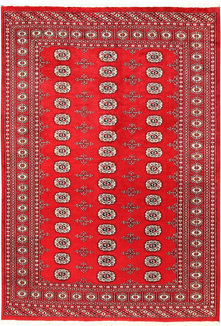 Red Bokhara 5' 7 x 8' - No. 60420 - ALRUG Rug Store