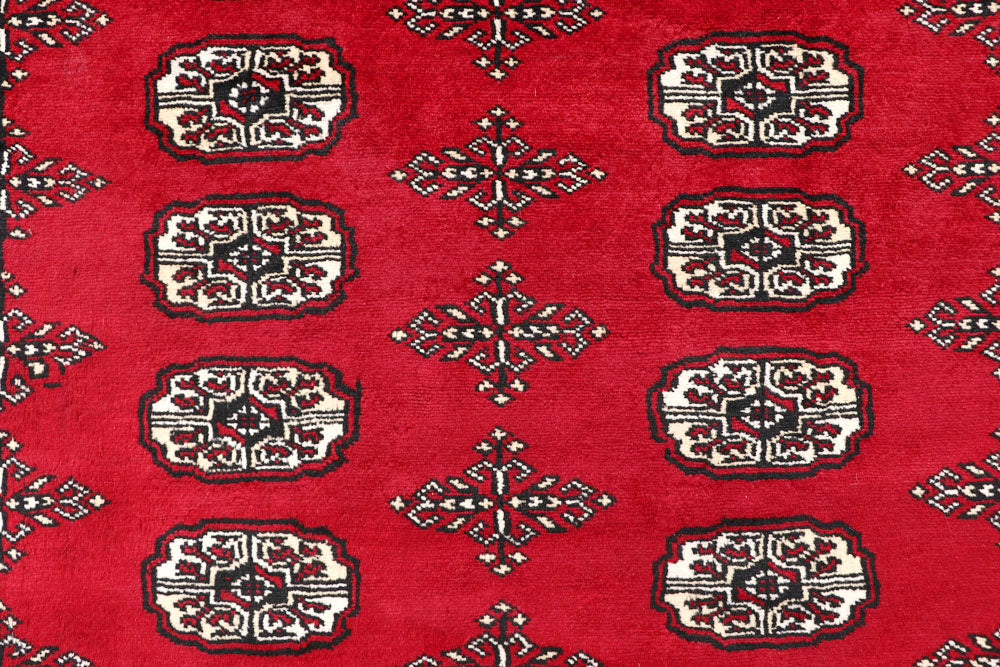 Firebrick Bokhara 5' 6 x 7' 9 - No. 60421 - ALRUG Rug Store