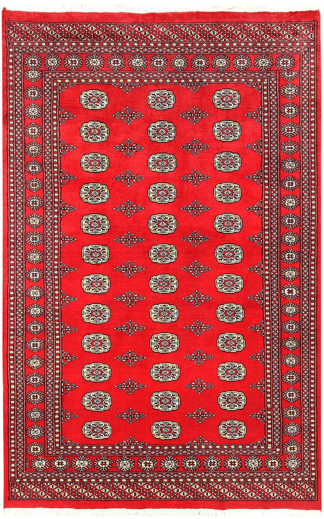Red Bokhara 5' 5 x 8' 5 - No. 60437 - ALRUG Rug Store