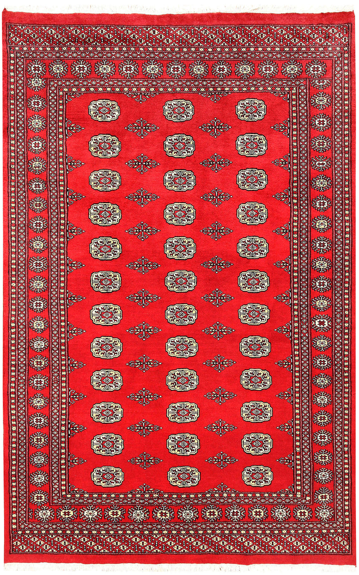 Red Bokhara 5' 5 x 8' 5 - No. 60437 - ALRUG Rug Store