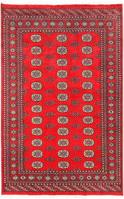 Red Bokhara 5' 5 x 8' 5 - No. 60437 - ALRUG Rug Store