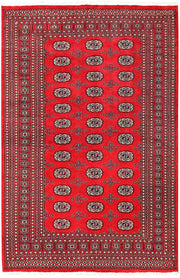 Red Bokhara 5' 6 x 8' 4 - No. 60453 - ALRUG Rug Store