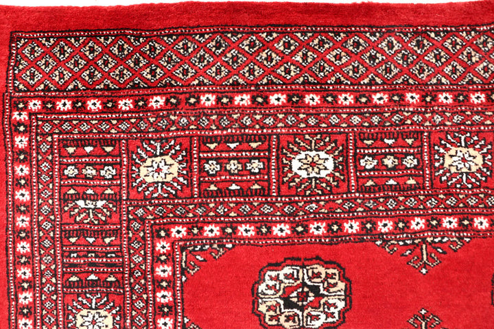 Red Bokhara 5' 7 x 8' 4 - No. 60455 - ALRUG Rug Store